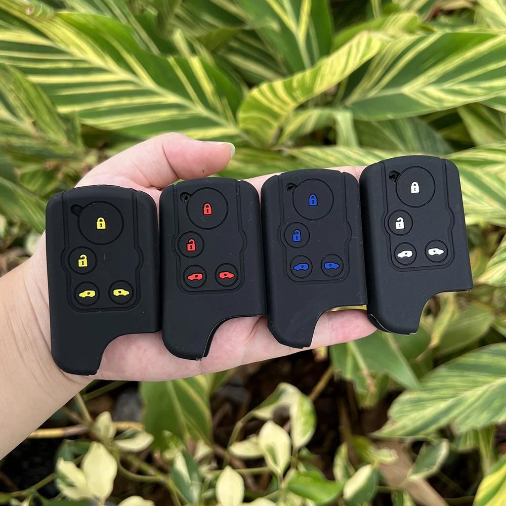 Rubber Car Key Fob Cover Silicone Protector Case for Honda Freed Elysion Stepwgn Spada Insight Step Wagon RK C-RZ Shuttle Remote