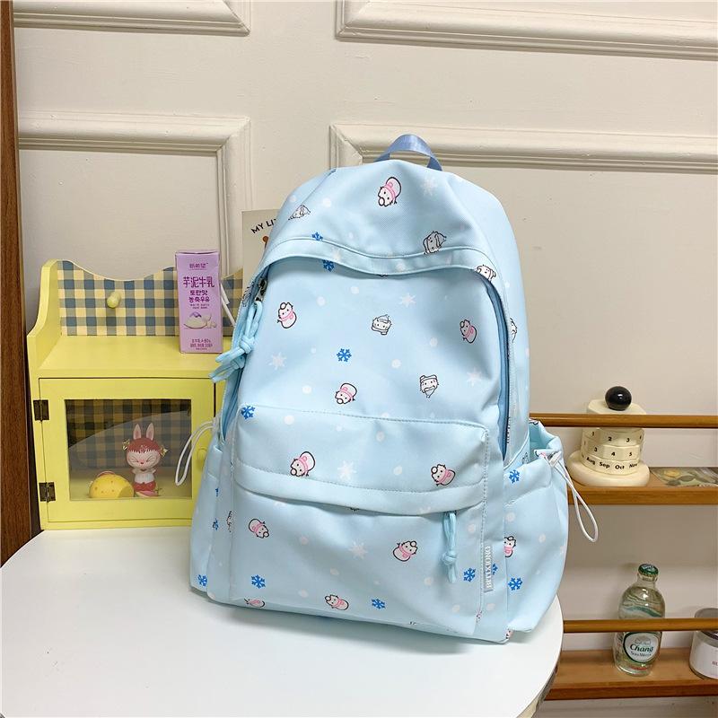 Schoolbag high value campus sweet cute schoolbag Japanese students female large capacity casual light junior high school students backpack