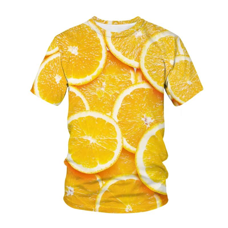 Summer Men T Shirt ClothingT Shirts Kawaii Hip Hop Fruit Style 3D Print Women