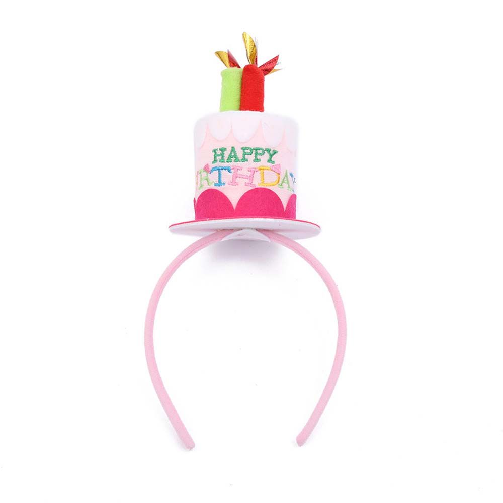 Photo Props Hair Band Birthday Decoration Birthday Cake Headband Hair Hoop Happy Birthday Headband