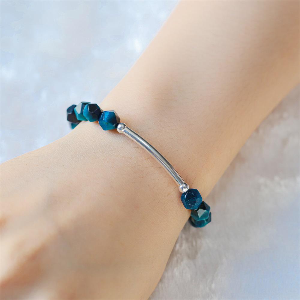 2024 New Smooth Silver Woven Bent Tube and Hollow Copper Tube Beads for DIY Bracelets