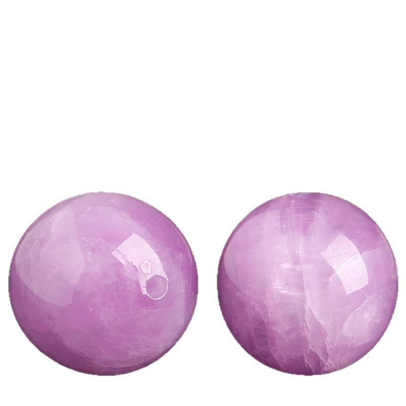 Kunzite Round Beads DIY Handmade Purple Bracelet with Cat's Eye Effect