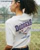 Avirex MLB TOKYO SERIES DODGERS T-SHIRT, Women's Short Sleeve T-Shirt, Off-White, Size F 033, 783-5135624