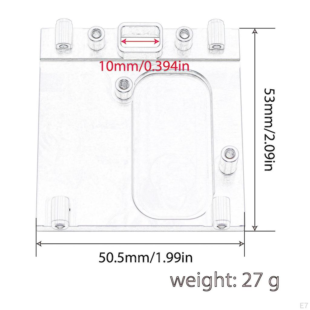 RC Car Motor Mount Base Metal Bracket Seat Aluminum Alloy Upgrade Part with Screws for MN78