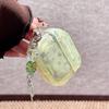 ins illustration transparent green small floral airpodspro1 generation apple earphone cover pro1 silicone soft 1st generation protective case