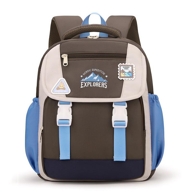 Mountain Explorers Letter Print Backpack Large Capacity Schoolbag Gift Fashion