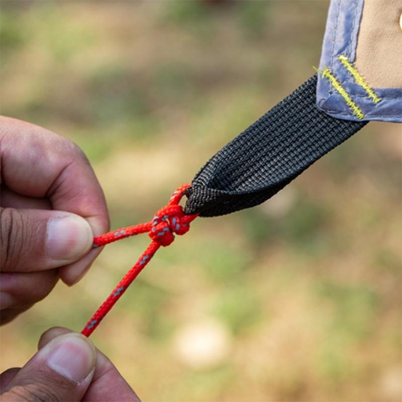 3mm Reflective Tent Guy Rope, 13 Feet Camping Rope Cord Guy Line for Camping Tent Fixation, Travel Backpacks, Outdoor