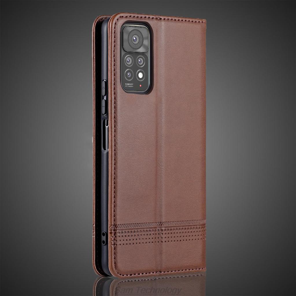 Luxuriöse magnetische Hülle für Xiaomi Redmi Note 11 Pro 4G 5G / 11e Pro Global Einfache Abdeckung Brieftaschenkoffer Qualität Fundas