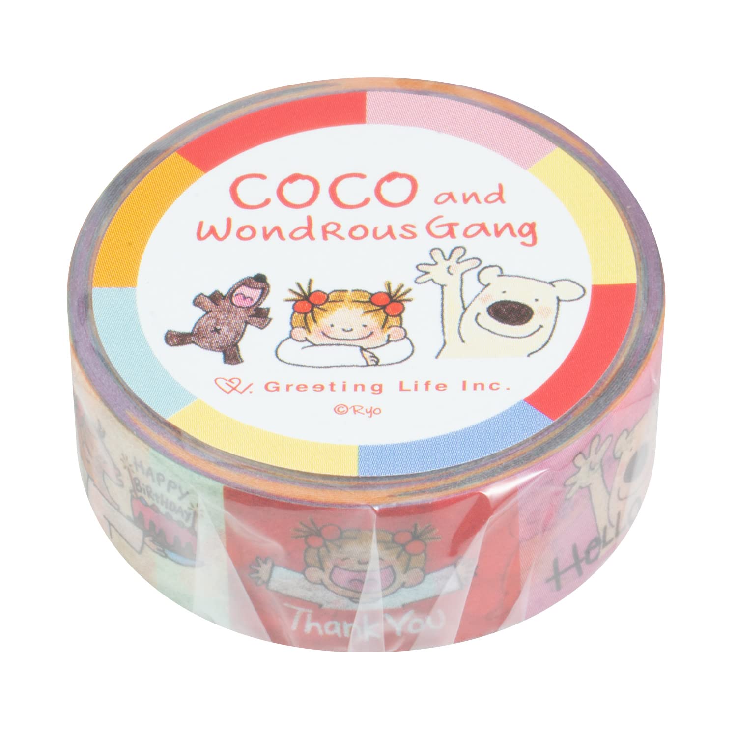 

GreetingLife Masking Tape 15mm Width Colorful RYZ-948
