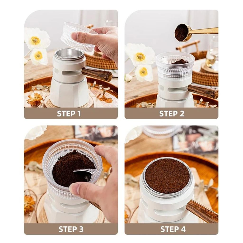 Coffee Tamper Coffee Accessories Dosing Funnel Coffee Machine Adapter Rings Plastic Material Coffee Dosing Rings