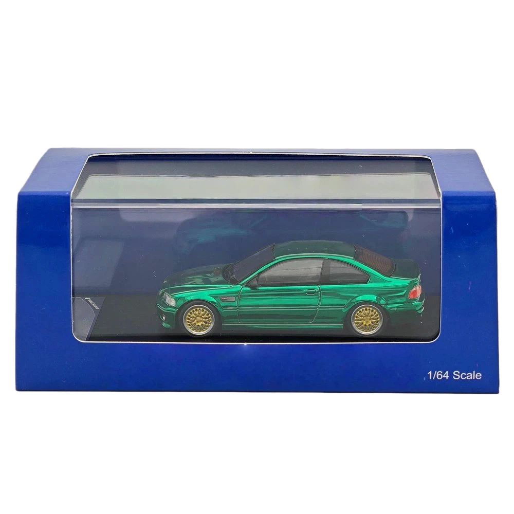 SW X SH 1/64 E46 M3 Coupe Rennsport Modell Die-Cast Metallauto Miniatur Limitierte Sammlung Spielzeugfahrzeugmodelle