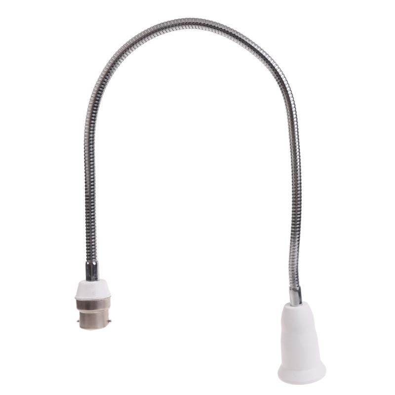 Multifunctional B22 to E27 Base Extended Light Holder Lamp Bulb Socket Adapter for Photography Studio and Home Decor