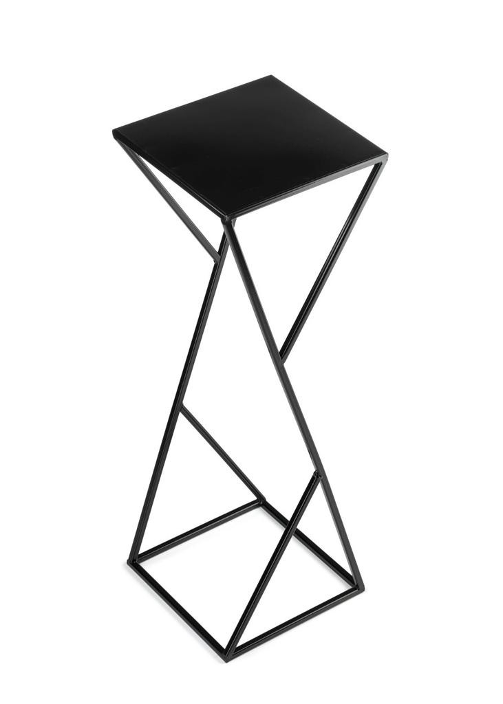 Kwietnik Nowoczesny Loft Czarny 70 Cm
