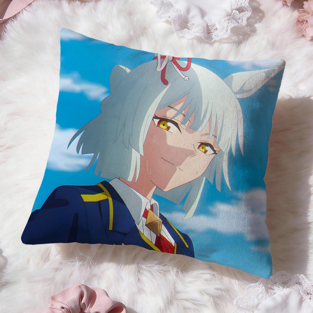 Uma Musume Cinderella Gray Cushion Cover Premium Comfort Reversible Pillow Cove -Two in One Design for Any Room & Car Interior