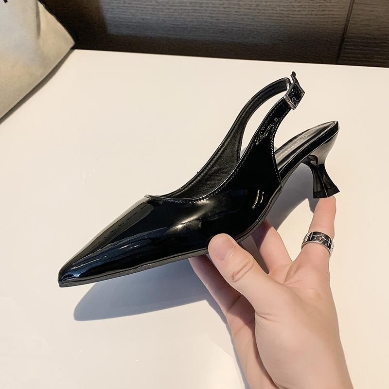 Women Pumps Patent Leather Pointed Stiletto Heels Shoes for Women Summer Designer Elegant Sexy Office High Heels Sandals Women