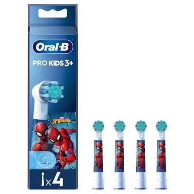 Brush Heads X4 Spiderman, Marvel, Oral-B Pro Kids 3+, Replacement Pack, For Child