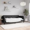 Vidaxl Sofa with Sleeping Function, Black, 80X200 Cm, Upholstered In Fabric