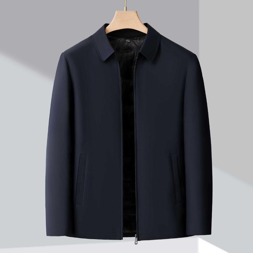 New High-end Men's Down Jacket Thickened Warm Autumn and Winter Jacket Business Casual Middle-aged Dad Outfit
