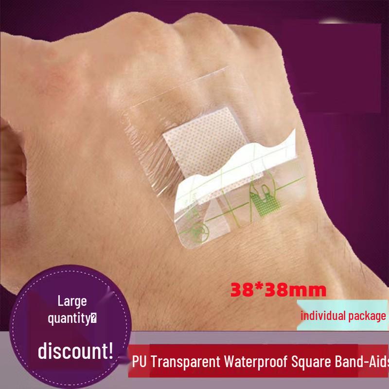 

Waterproof Transparent PU Band-Aids, 38*38mm, Suitable for Swimming and Bathing PE Skin Tone Round 25mm