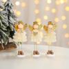 New Christmas Decor Angel Girl Figurine 15cm Cute Fairy Elf Figurine Creative Standing Angel Doll Thoughtful Gift