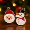 Mixed Colors Christmas Enamel Charms 20/100pcs Bulk Christmas Tree Pendants  Xmas Decoration
