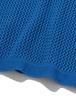 Knitted Net Round Vest Blue