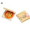 1Set 1:12 Puppenhaus Miniatur Pizza mit Verpackungsbox Modell Küche Lebensmittel Dekor Spielzeug Puppenhaus Zubehör Kinder Rollenspiel Spielzeug