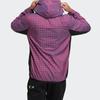 Adidas W.N.D. Sport Checkered Windbreaker Hooded Jacket Men Outerwear Purple GH8162