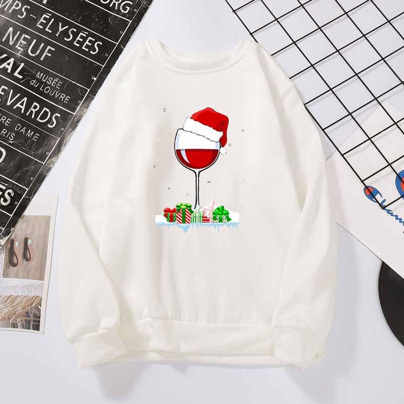 christmas wine sweatshirt