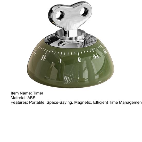 Magnetic Kitchen Timer Mechanical Countdown Clock for Cooking Baking Studying