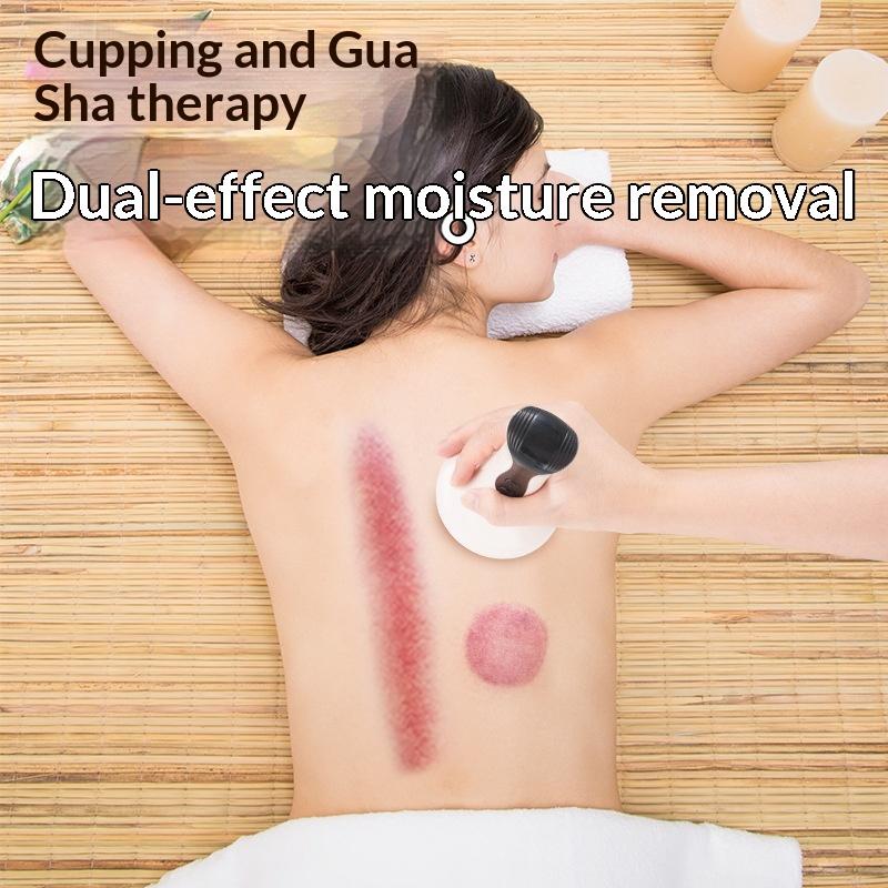 Usb Rechargeable Abdominal Massager For Hot Compress And Adjustable Guasha Cupping Intensity Arm And Leg Massage Handheld