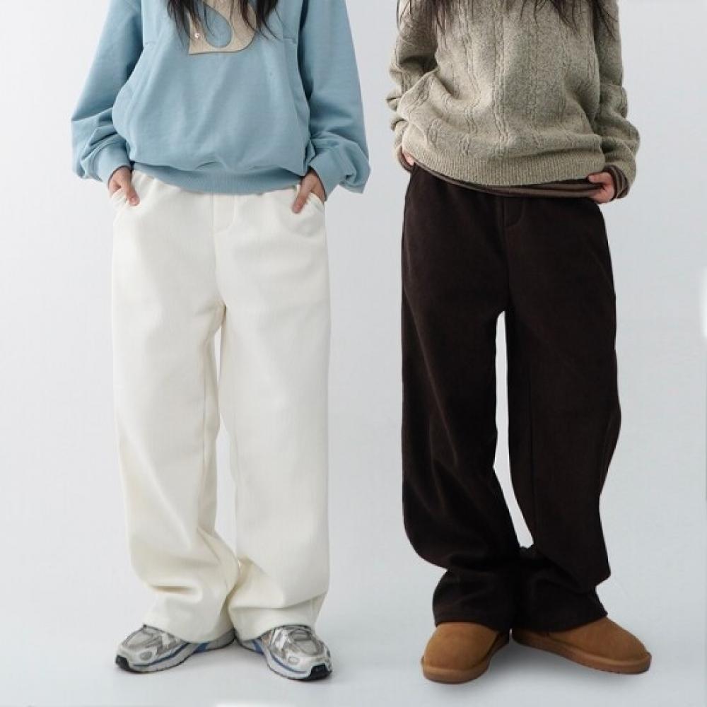 Onl Women Heavy Fleece Corduroy Wide Pants