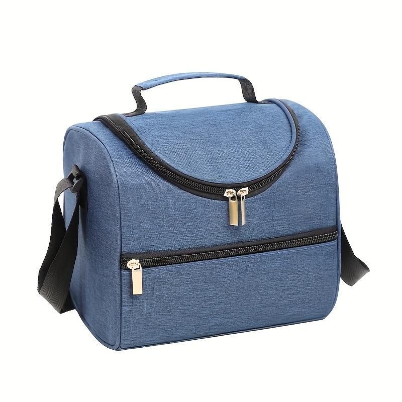 Isolierte Lunchtasche, Lunchbox-Tasche mit großem Fassungsvermögen, Schultertrage-Stilvolle einfache Isoliertasche, Picknick-Lebensmittel-Frische-Kühlakku, Tragbar Handheld