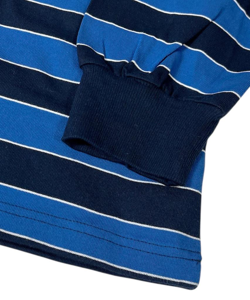 Skater Rock Old School Stripe T-Shirt ((Blue*Navy))
