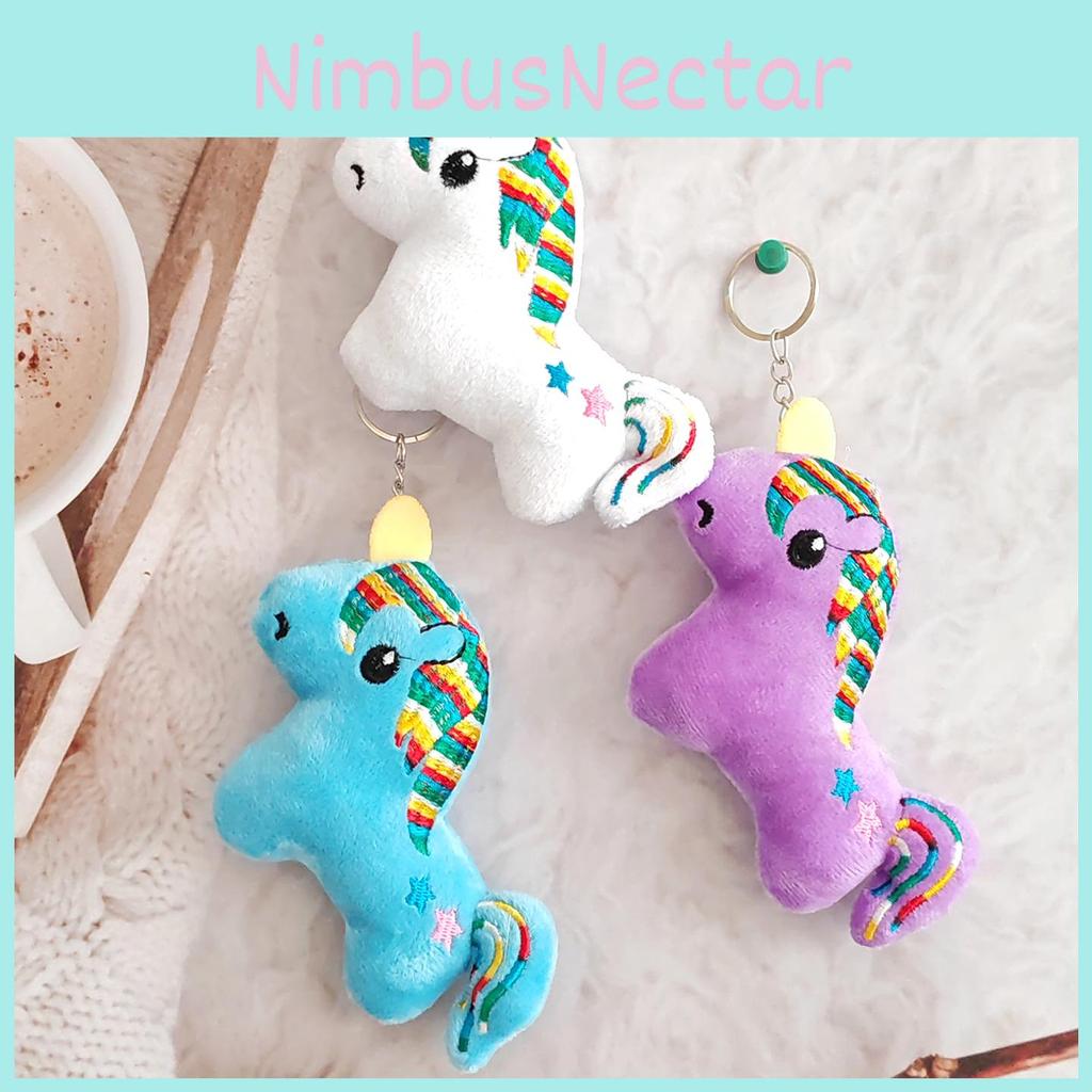 Plush Unicorn Keychain With Pp Cotton Filling For Kids And Collectors