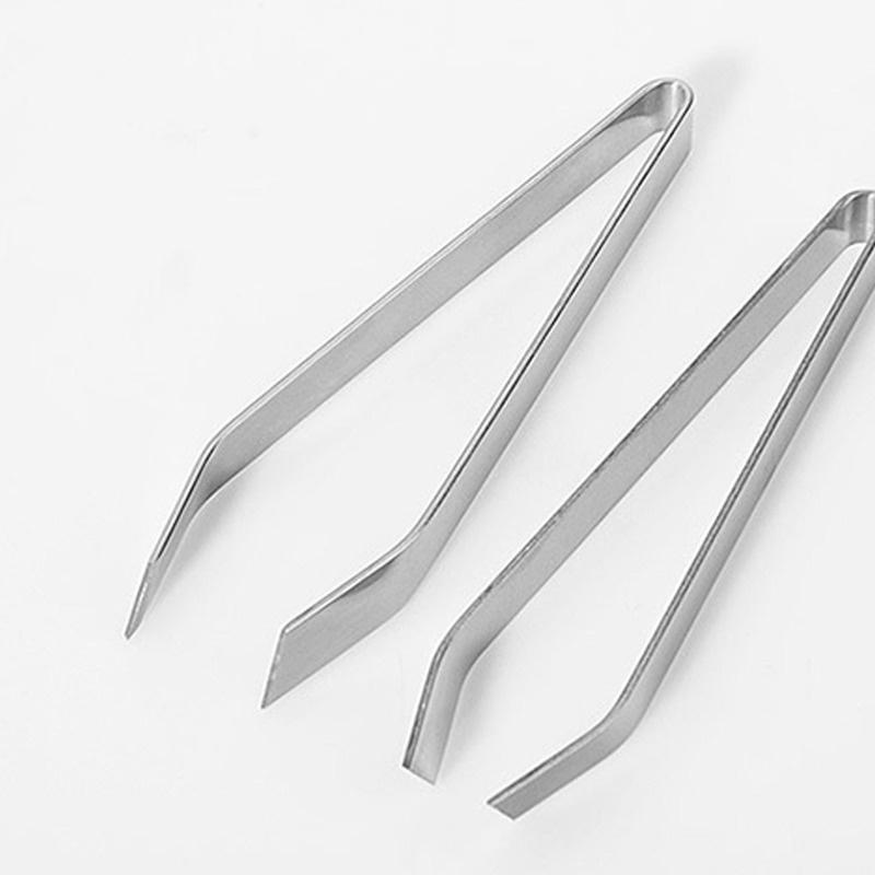 5PCS Stainless Steel Fish Bone Tweezers Remover Pincer Puller Tongs Pick-Up Seafood Tool Kitchen Tweezer