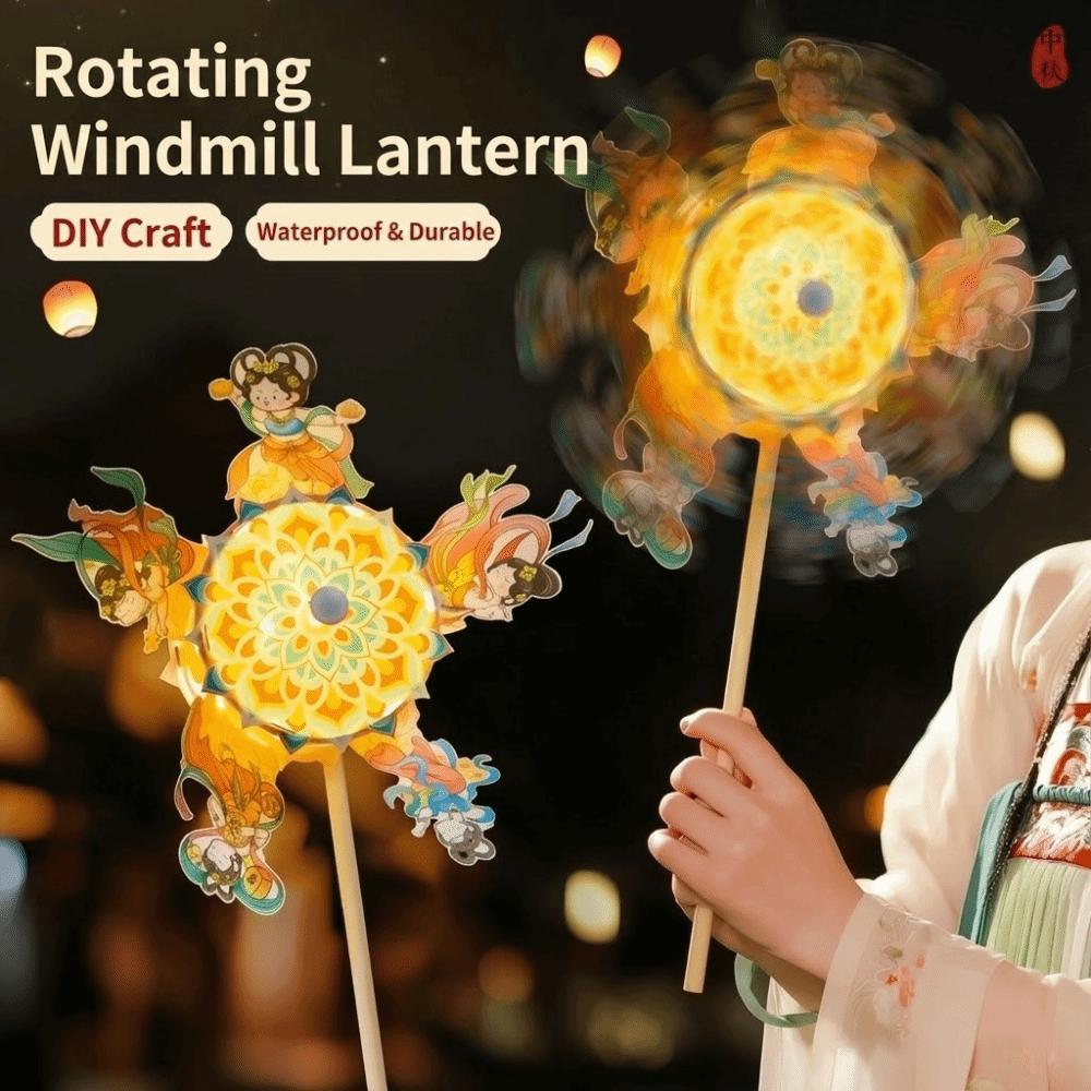 Buytterfly Windmill Lantern Lion Dance Chinese New Year Lantern Glowing Children's Lantern  Festive