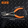 SPEEDWOX Split Ring Split Ring Mini Long Nose Long Reach Micro Long Nose Long Fishing Wire Craft Pliers with Cutting Serrated and Miniature Cutting