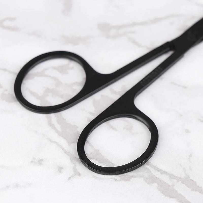 1Pc Nose Hair Scissor Stainless Steel Eyebrow Nose Hair Cut Facial Makeup Tool