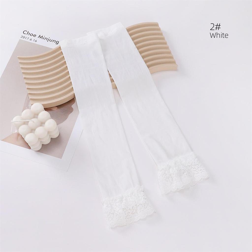 Cross-Border Ice Silk UV Protection Lace Sun Sleeves