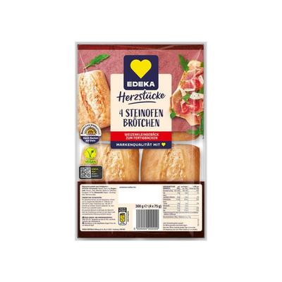 German Bread Edeka Rye Brotchen (4 Pieces) 300G