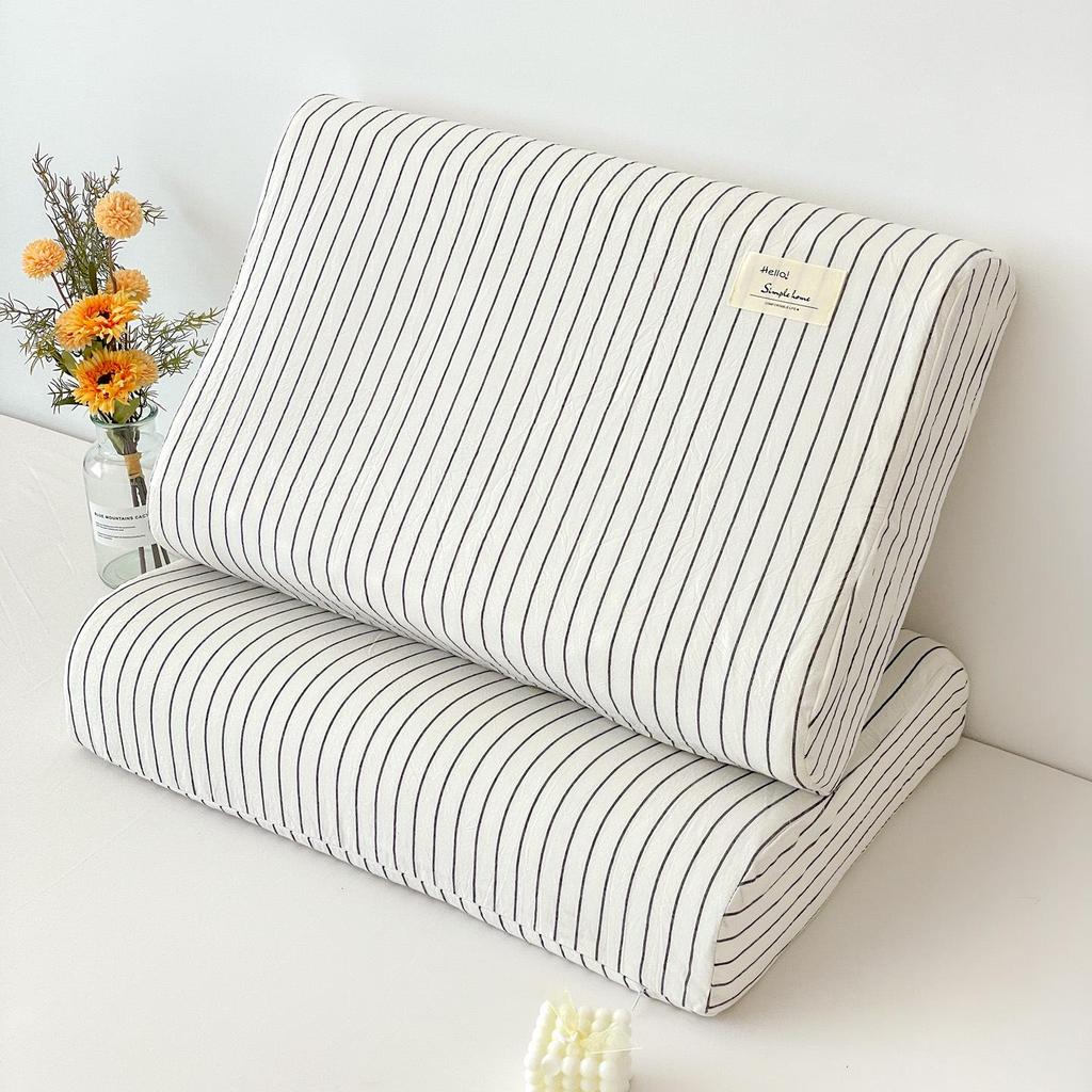 Latex Memory Pillow with Cotton Pillowcase for Children, 50x30cm, Washable, Four Seasons Use, Pillowcase 60x40cm.