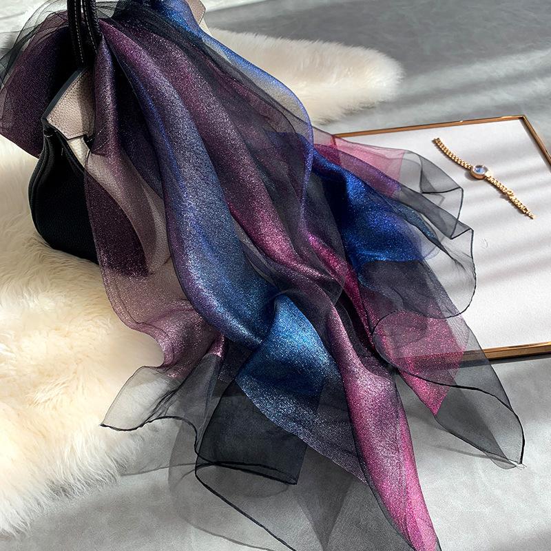 New Silk Scarf Women Fashion Shawls And Wraps Lady Travel Pashmina High Quality polyester Scarves Winter Neck Wram Bandana
