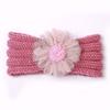 New children's winter warm headband, cute baby creative flower headscarf, baby knitted headband