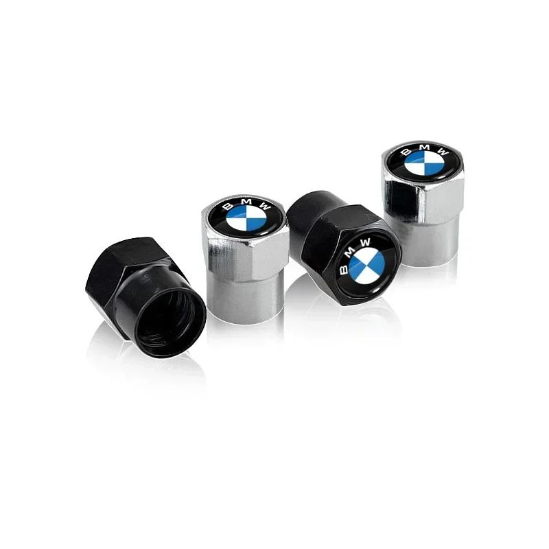 4ks Stylingové Krytky Ventilků Pneumatik Kol Auta Krytky Vzduchových Matice Krytky Ventilků s Logem Auta Příslušenství Pro BMW E46 E52 E53 E60 E90 E91 F30 F20 F10 F15 M3 M5