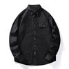2025 Spring Mens Casual Denim Shirt Fashion Casual Cotton Slim Fit Cowboy Long Sleeve Shirt Male Japanese Vintage Shirts