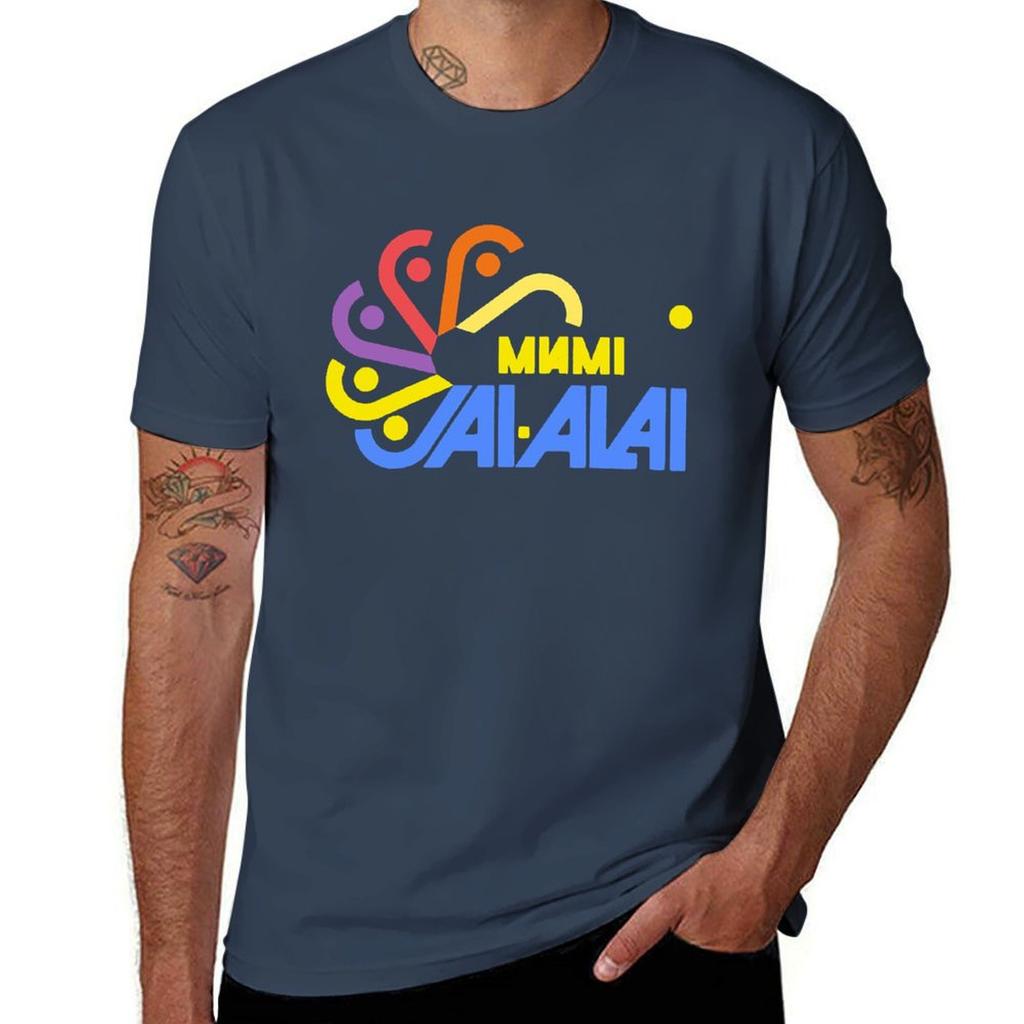 Miami Jai-Alai T-Shirt Tierdruck für Jungen Übergröße Kleidung Designer T-Shirt Herren