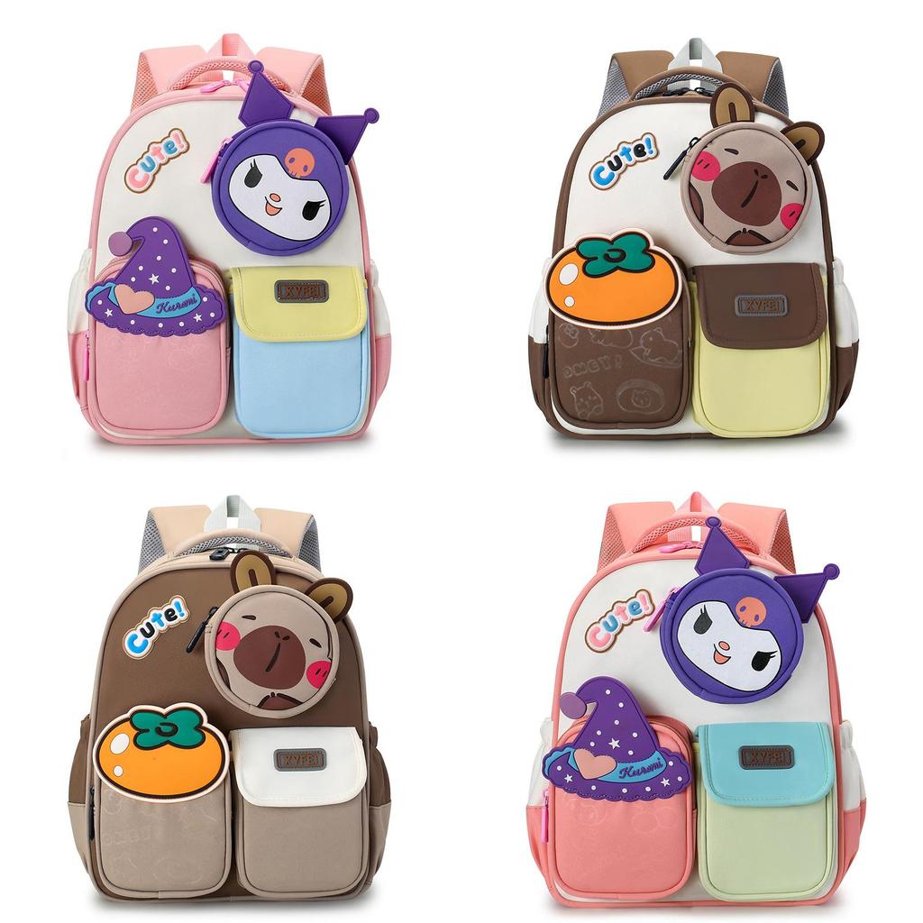 Childrens Cartoon Kuromi Backpack With Breathable Nylon For Kindergarten And School Use