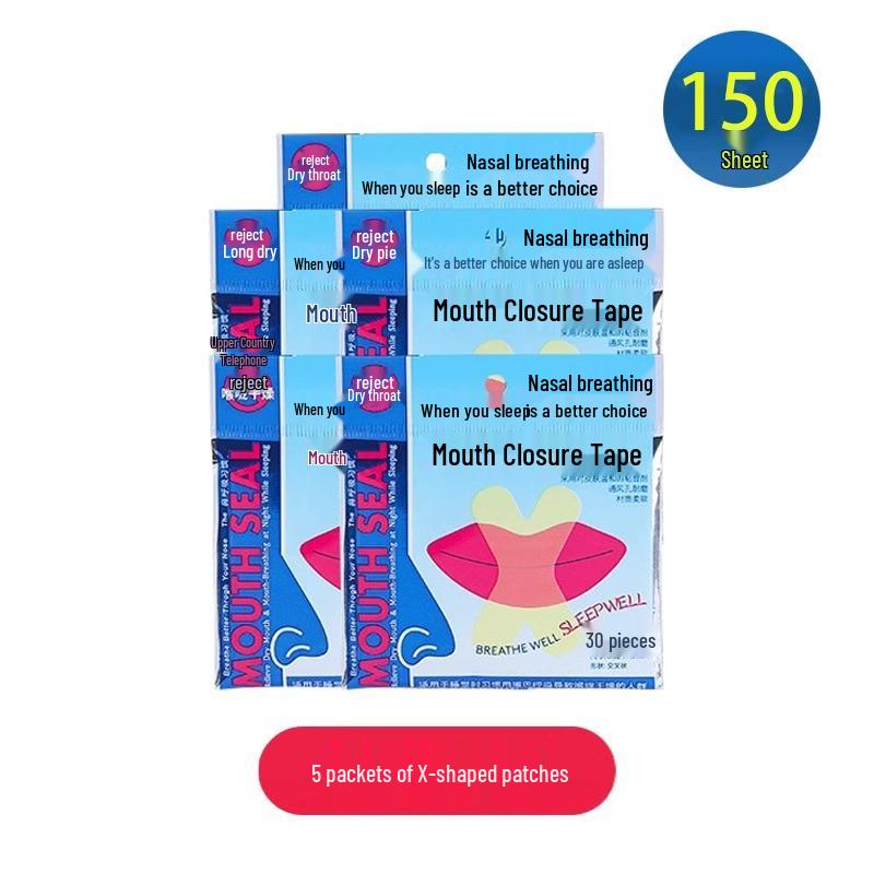 

Newcomer Discount: Mouth Breathing Corrector & Children s Mouth Closure Tape Upgrade 5 Packs X Type [150 Patches]