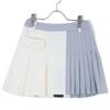 1piu1uguale3 GSP035-PRY093-83 Grey Side Pleated Skirt Skirt 2 White X grayUsed